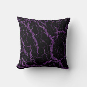 Cracks Space Lava - Glitzer Lila Kissen