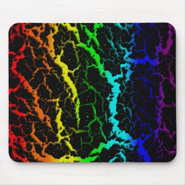 Cracks Space Lava - Light Spectrum Mousepad (Vorne)