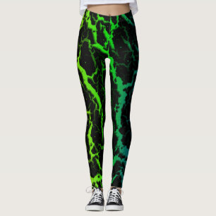 Cracks Space Lava - Rainbow OYGBP Leggings