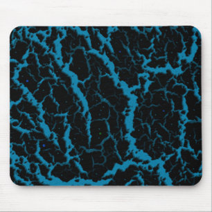 Cracks Space Lava - Sky Blue Mousepad