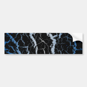 Crackspace Lava - Blau/Weiß Autoaufkleber