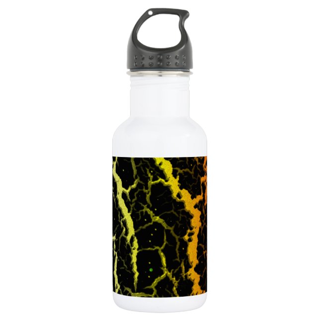 Crackspace Lava - Heat WYR Edelstahlflasche (Vorderseite)