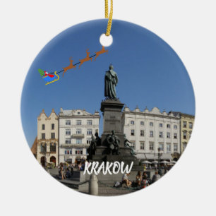 Cracovie Pologne Ornement de Noël panoramique