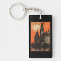 Cracovie Pologne - Poster de voyage polonais Vinta