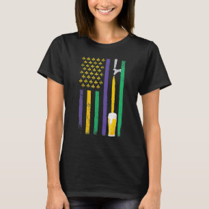 Craft Beer American Flag Shirt US Mardi Gras Bier