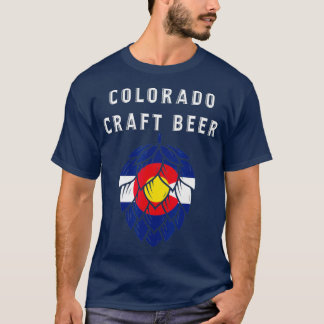 Craft Beer Colorado Flag USA 4. Juli Brauerei T-Shirt