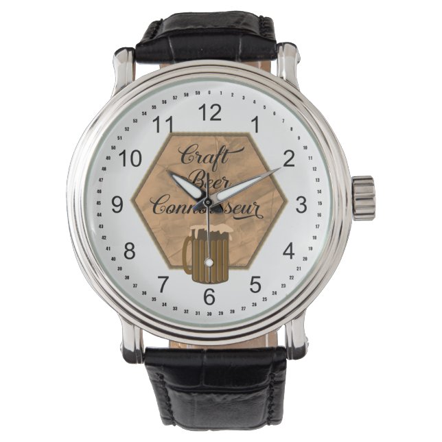 Craft Beer Connoeur Armbanduhr (Vorderseite)