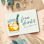 Craft Cocktail Funny Free Drinks Foto Hochzeit Save The Date<br><div class="desc">Eine sonnige Hochzeit erspart den Termin für das Paar,  das nicht warten kann,  um bei der Hochzeit mit Familie und Freunden zu feiern. Niedlicher handwerklicher Cocktail Kostenlose Getränke (und wir werden heiraten!) Design speichern die Daten. Fügen Sie Ihre Hochzeitsdetails und Foto auf die Rückseite der Karte.</div>