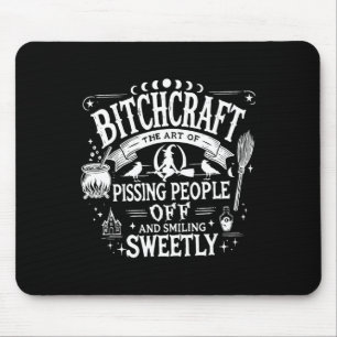 Craft Funny Hexe Hexerei Spooky Season Happy Hallo Mousepad