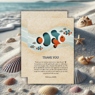 Craft Glitzer Clown Fisch Nemo Kinderdusche Dankeskarte