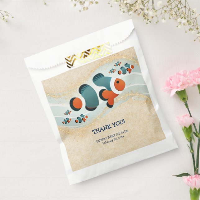 Craft Glitzer Clown Fisch Nemo Kinderdusche Geschenktütchen (Versiegelt)