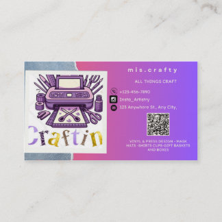 Craft Vinyl Business Card Visitenkarte