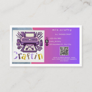 Craft Vinyl Business Card Visitenkarte