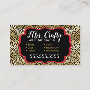 Craft Vinyl Business Card Visitenkarte