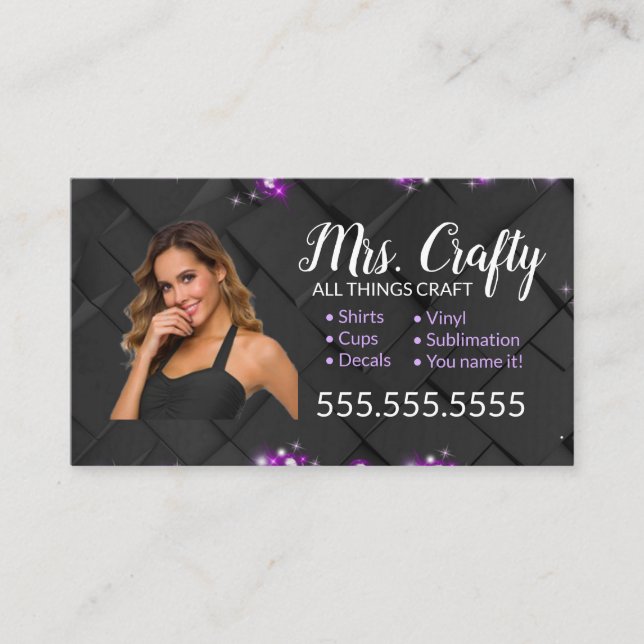 Craft Vinyl Business Card Visitenkarte (Vorderseite)