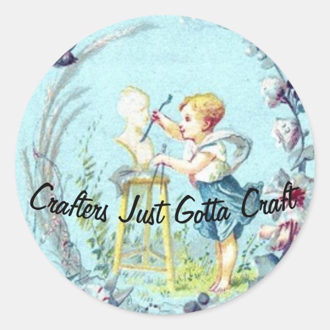 Crafters Gotta Craft Sticker (Vorderseite)