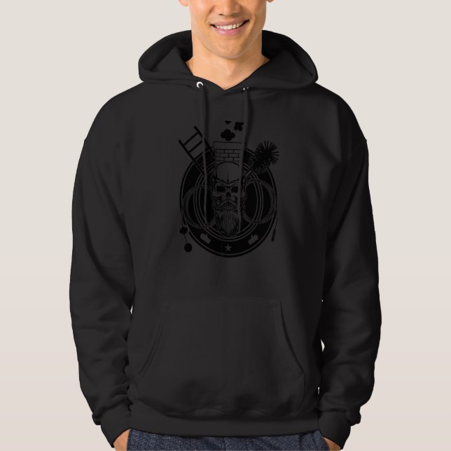 Crafting & Craft Professionelle Skull Sweeper Chim Hoodie (Vorderseite)