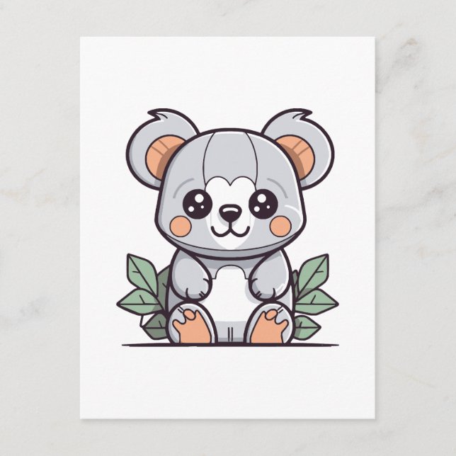 Crafting Kawaii Magic Koala Vector Begleitkarte (Vorderseite)