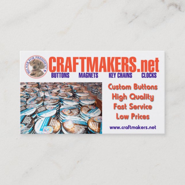 CRAFTMAKERS.net Geschäfts-KARTEN Visitenkarte (Vorderseite)