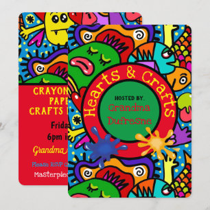 Crafts Playdate Einladung