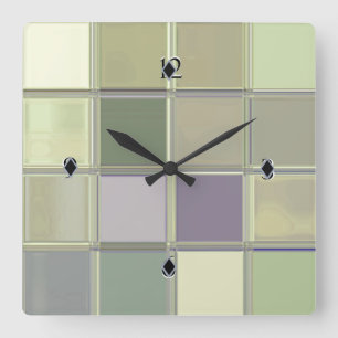 Craftsman Digital Art Sleek Acrylic Custom Clock Quadratische Wanduhr
