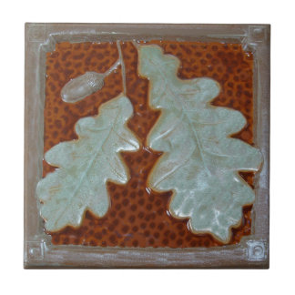  Craftsman Oak leaf Ceramic Decorative tile  Fliese