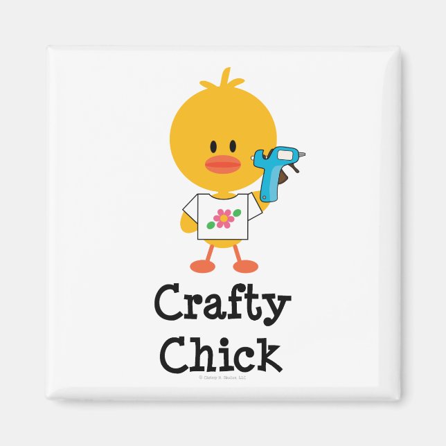 Crafty Chick Magnet (Vorne)