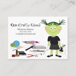 Crafty Girl Ghoul Business Card Visitenkarte