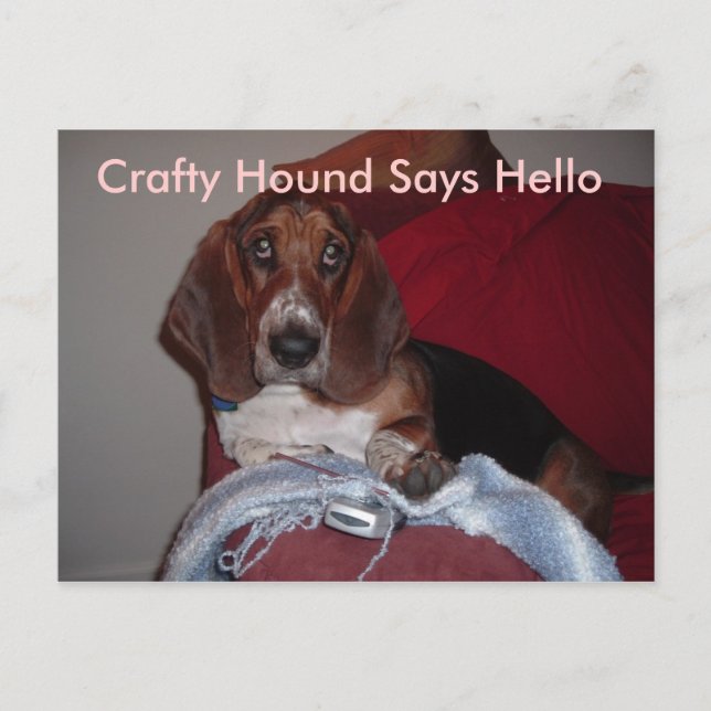 Crafty Hound Postkarten (Vorderseite)