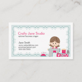 Crafty nähender Visitenkarte-Entwurf Visitenkarte