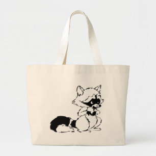 Crafty Raccoon Jumbo Stoffbeutel