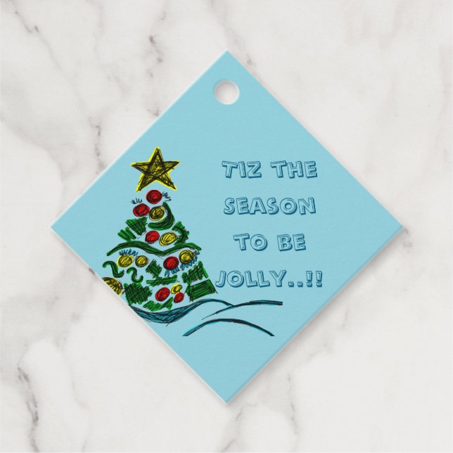 Crafty Tree Weihnachtsgeschenk-Tag Geschenkanhänger (Vorderseite)