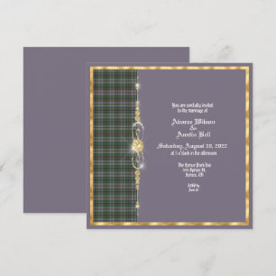 Craig Ancien Faire-part de mariage Tartan