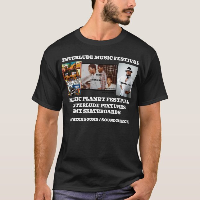 CRAIG ROSS. / TST. Basic Dunkles T-Shirt (Vorderseite)