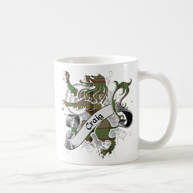 Craig Tartan Lion Kaffeetasse (Rechts)