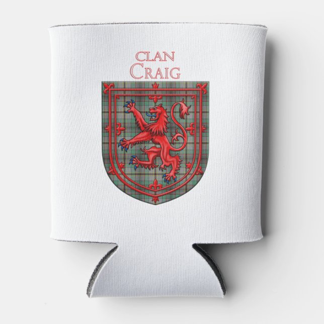 Craig Tartan Scottish Kariert Lion Rampant Dosenkühler (Vorderseite)