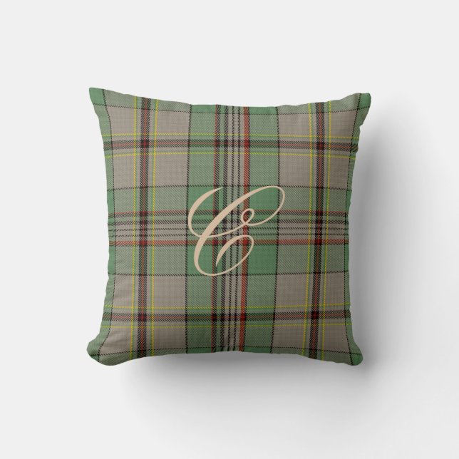 Craigtartan-Monogramm-Kissen Kissen (Vorderseite)