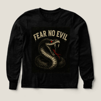 CRAINTE NO EVIL - Fierce Black Cobra Snake Graphic