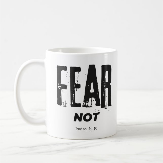 Crainte pas Bible Verse Café Mug (Gauche)
