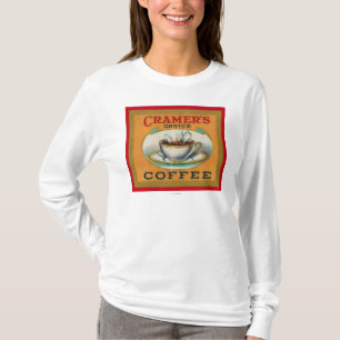 Cramers auserlesener Kaffee-Aufkleber T-Shirt