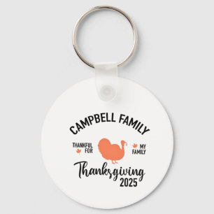 Crampbell Family 2025 Erntedank Türkei Abendessen Schlüsselanhänger