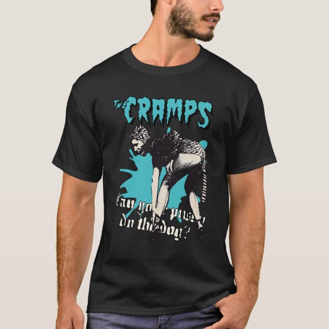 Cramps Band Can Your Pussy do Dog Retro Tshirt (Devant)