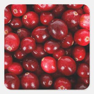 Cranberries Quadratischer Aufkleber