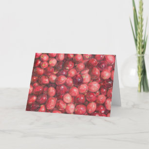 Cranberries Stillleben Karte