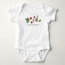 Cranberry Baby Bodysuit Wassercolor Baby Strampler
