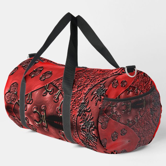 Cranberry Bazaar  Duffle Bag (Rechte Ecke)