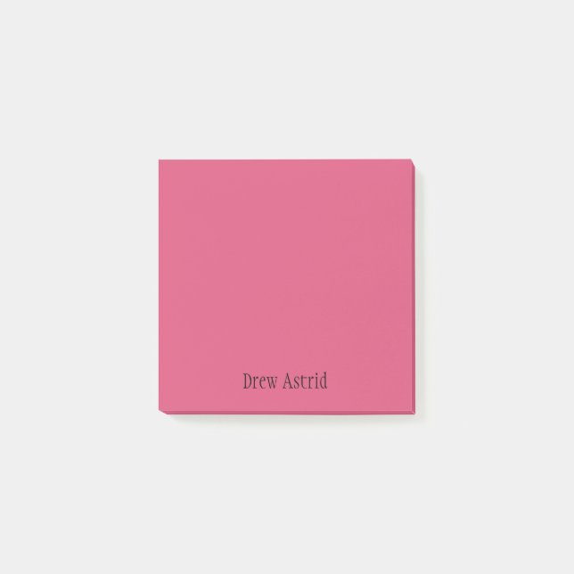 Cranberry Berufliche Minimalistische Schwarze Schr Post-it Klebezettel (Vorderseite)