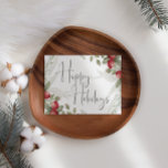 Cranberry Cranberry Business Weihnachtskarte<br><div class="desc">Cranberry Holiday Card. Fügen Sie Ihre eigene Nachricht auf die Rückseite.</div>