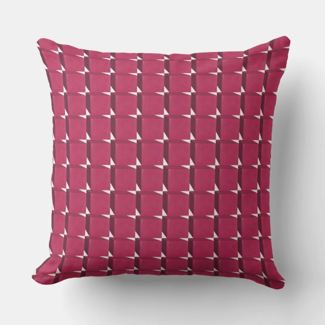 Cranberry Cubes Kissen (Vorderseite)