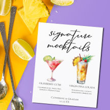 Cranberry Cutie Piña Colada Mocktails Menu